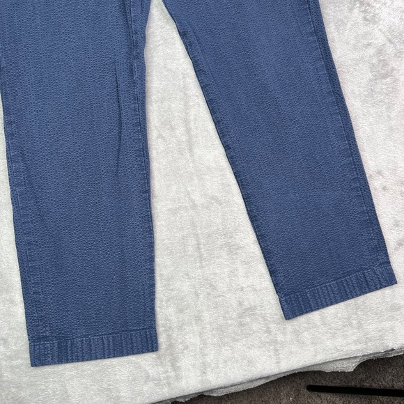 Brooks Brothers Seersucker Pants Mens 35x30 Navy Blue Clark Fit Preppy Church - Picture 5 of 16
